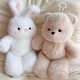 Maile Kid Small Bear Doll, die rennen und einen kleinen Jungen und Mädchen für Mädchen zu Beginn des Geburtstagsgeschenks laufen lassen kann, das mit kleiner Puppe schläft