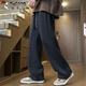 Woodpecker (TUCANO) casual pants men's pants autumn and winter men's straight loose sports pants trendy versatile trousers high-end gray XL