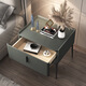 JINXI INSTALLATION GRATUITE Table de chevet en bois massif Full Simple Modern Le cuir moderne Italien minimaliste Internet célébrité Cabinet de rangement de chambre