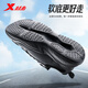 XTEP (XTEP) casual shoes for men's new dad shoes soft sole non-slip wear-resistant sports shoes trendy men's shoes versatile running shoes heightened black-Xiongau 41