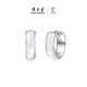 Zhou Taisheng DC Breath of the Wild White Belt Hoop Earrings Sterling Silver Luxurious and Exquisite Earrings Birthday Gift for His Girlfriend