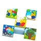 Puzzle tridimensional de madera de niños pequeños de 3 a 6 años 1 niño 2 niñas Junta de educación temprana de la construcción de bebés juguetes magnéticos rompecabezas tridimensionales [auto de policía]