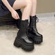 
Heightening shoes 20cm cos special 20cm heightening shoes COS15cm heightening shoes universal mid-tube boots concert wedding black 37