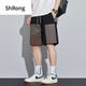 Shurong Japanese 2025 spring and summer casual shorts men's five-point pants trendy brand workwear new summer fashion half-trousers mid-pants Military green 9277 3XL