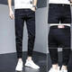 Hailan Home's Brand Herrenhosen Sommereis Ice Seide Thin Casual Hosen Herren schlanker Hose vielseitiger Elastizierhose 838 Hellgrau 29 (165)