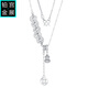 Gongzhan pt950 platinum Five Emperors Money Gourd Necklace Tassel Coin Pendant Retro National Trend Authentic Platinum Chain Set for Women Five Emperors Money Gourd Platinum Necklace About 9.2 Grams