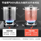 Fin energy-saving soup bucket commercially used gas composite bottom energy-saving soup pot brine pot bucket heat-collecting 304 stainless steel bucket energy-saving pot 3524-send anti-stick steamer 0cm