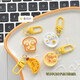 Süße Frühstücksteller Anhänger Spaß Simuliertes Essen Spiel Keychain Girl Heart Backpack Accessoires Paar bester Freund Geschenk [Frühstücksteller] 1 Toast
