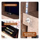 Yonghuan rotating full-body mirror cloakroom floor-standing mirror modern simple fitting mirror jewelry storage cabinet dressing mirror upgrade rotating model 6227 white monochrome interior light