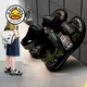 G.Duck Kids Little Yellow Yellow Duck Boy Sandals 2025 Новая летняя детская обувь искренняя кожаная мягкая подошва средней средней биржи