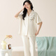 Langsha pyjamas en coton pur pour femmes en été mince pantalon à manches courtes pour mignon été 2025 Nouvelle maison de vêtements 695 femmes l