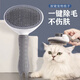 Zhewei cat hair removal comb, dog comb cleaner, remove floating hair, Teddy Bichon needle comb, fluffy bathing pet supplies, knot-free hair removal, pet-specific comb, gray