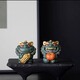 
BOSSY Forbidden City Style Cultural and Creative Stone Lion A pair of good things happens to creative crafts ornaments company personal souvenirs A pair of good things happens to [Bonus] + Base + Gift Box