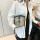 
Travel bucket bag for women 2025 new fashion versatile shoulder bag niche high-end fashion casual crossbody bag light gray