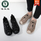 Woodpecker Sandals for men in summer 2025 new style of outer wear Baotou hole sandals men's non-slip sports straight stream wading beach shoes 1283 black 39