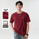 220g T-shirt en coton pur pour hommes et femmes Lettre d'été Impression de t-shirt à manches courtes à demi-manche en vrac INSB701yl 1862 Bourgogne M Bourgogne M