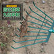 Rake Green landwirtschaftlicher Getreide, Kies, Gartenreinigungsmüll, umgestürzte Blätter, Holzgriff, Stahlrohr, Grasrake 3523 Trapezoidal Green 9-Tooth Rake-Add 3 Dicke 1 Meter 2 Stangen