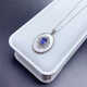 Chili Natural Tanzanite Pendant Women's 925 Silver Seiko Inlaid Blue Gemstone Necklace High-end Jewelry Pendant Gift