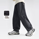 Zuoxi boys' velvet pants winter sports pants 2025 new children's all-in-one velvet warm trousers dark gray 150