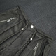 MeiYANG (MEIYANG) mountain work pants, retro motorcycle wrinkle zipper slit casual [big 70] dark green (extended version) L