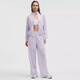 lululemon women's jacket 25 new products summer women's sports jacket mesh full zipper training long-sleeved sun protection clothes lavender purple/Lavender Frost S