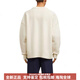 AMIPARISFW23经典爱心字母V领长袖针织开衫男女同款毛衣白色 米色 XL