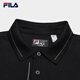 FILA official men's knitted long-sleeved POLO shirt 2025 autumn fashion casual basic top