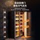 Royalstar air-cooled frost-free full-screen display cabinet commercial double-door Internet celebrity bar ktv high-end beverage and wine cabinet refrigerated fresh-keeping freezer glass door refrigerator double door 1.26 meters air-cooled + aluminum door frame + electric defogging 850L