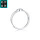 Gongzhan pt950 platinum brushed ring geometric round live mouth 2025 new platinum ring ring for women simple and elegant geometric round ring pt950 platinum about 3.4-3.6 grams