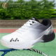VANCROUG badminton shoes for men and women, new non-slip, wear-resistant, breathable, comprehensive sports training, professional tennis shoes for couples, white and black 36