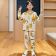 Ultraman coton pur en pyjamas garçons printemps et automne 2025 Nouveau costume de cardigan à manches longues CARTOONES MAISONS Vêtements d'automne Trend Open Cardigan Suit-3032 astronaute 115 taille 10 Hauteur 110-115cm / poids 30-