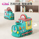 Aojieli Baoli Los niños y las niñas de Train Electric Smart Train y las niñas pueden moverse y cantar Smart Childhood Education Literacy Card Tomed Educación para la primera infancia Tarjeta de audio de audio Electric Smart Train [Cyan] Estándar oficial