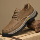 Rankdavid Light Luxury New Brand 2025 Spring and Summer Live transmite nuevos zapatos de lace-up para hombres de gran tamaño zapatos de cuero negro casual JCG9715 Negro 38