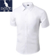 
Kangaroo (DAISHU) white shirt and trousers set with tie for college graduates, men's career, formal wear, short sleeve interview for class attendance, short white shirt + black trousers + tie 2XL / size 34