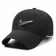 MICHAEL JORDAN-NIKE hat spring and autumn style peaked cap outdoor couple sun protection face display men's sun hat casual fishing sunshade Nike quick-drying embroidered letter hook black Nike adjustable (55-60cm)