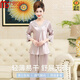 
Modal middle-aged and elderly ice silk pajamas for women in summer 2025 new short-sleeved simulated large-size silk thin mother home clothing set H683 light pink (cool ice silk * cropped pants) 3XL weight 135-155Jin [Jin equals 0.5 kg]