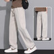 Kooshi Luxuseiseisenschere Hosen für Männer Sommer dünn 2025 Neues loses gerade drapierende Mesh Casualhose 6636 Khaki atmungsaktives dünn m