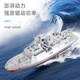 Jianweishen mini six-way remote control submarine speedboat nuclear submarine small hovercraft aircraft carrier charging play guard sightseeing submarine white 40hz four-way standard-battery screwdriver