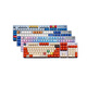 Logitech K845 Teclado mecánico con cable, computadora, juego de oficinas de deportes electrónicos, animación, keycap PBT personalizado de Mario, K845+ KeyCap_Can se utilizará como sustituto, eje de té, [uso de la oficina del juego y uso de la oficina]