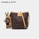 CharisKitty小c&k包包女款2025年新款通勤水桶包单肩斜挎女包生日圣诞节礼物 CK女包-咖色【送女友老婆女生礼物走心】