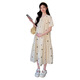 Ariana Summer French Embroidery Robe de maternité mince en vrac