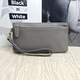 Neuer Stil stilvoller echtes Leder -Handgelenk -Tasche Multifunktion Münz Brieftasche für Frauen Handgrabung Bag schwarz - 16 cm * 9 cm