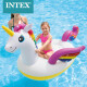 INTEX57561 Unicorn inflatable mount swimming ring adult inflatable toy floating bed thickened water children's mount