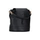Tory Burch Tang Liboqi Logo Couleur de couleur Souleur en cuir sac à dos Femme Femme Black Basic Basic Package (sac à poussière)