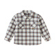 DAVE&BELLA children's pure cotton shirt spring new boys plaid shirt gentleman style baby boy tops children's clothes blue plaid in stock 90 cm (recommended height 80-90cm)