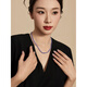 DL 1998 Fat Donglai same style tanzanite necklace jewelry Ziqi Donglai necklace 18K gold faceted clavicle necklace 3-4mm 42cm