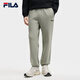 FILA FILA couple style men's and women's trousers 25 autumn and winter new casual loose cuffed sports pants plus velvet to keep warm, green khaki-DK L 175/84A/L