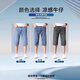 JEEP SPIRIT Lycel Tennis Denim Shorts Men's Summer Thin Style 2025 New Outdoor High-end Cropped Pants 826B Retro Blue 29