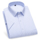 ROMON high-end short-sleeved shirt men's 2025 summer new style business career work striped casual shirt top DX6630 42 Recommended [156-168Jin[Jin equals 0.5 kg]]