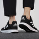 Adidas running shoes men's shoes women's shoes 2025 summer DURAMO SL low top cushioning sneakers lightweight breathable casual shoes JQ9716 black/white/dark gray 38